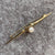 Vintage Pearl Bar Brooch 9ct 9k Yellow Gold