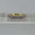 Antique Four Diamond .25ct Platinum Set Ring 18ct 18k Yellow Gold - Size Q 1/2