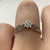 Diamond .25ct Solitaire With Accents Ring 9ct White Gold - Size K