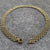 Panther Link Brick Link Chain Necklace 9ct 9k Yellow Gold - 18" Inches