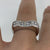 Diamond High Shoulder Unique Cluster Band Ring 18ct 18K White Gold - Size K 1/2