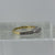 Antique Diamond & Platinum Trilogy Ring 18ct 18K Yellow Gold - Size J 1/2