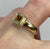 Citrine Square Cut Bezel Set Ring 14ct 14k Rose Gold  - Size O