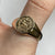 Queens Royal Regiment Military Signet Ring 9ct 9k Yellow Gold  - Size Y