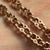 Stars and Bars Chain Necklace 9ct 9k Rose Gold - 20" Inches