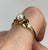 Pearl & Garnet Bypass Ring 9ct 9k Yellow Gold - Size P