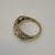 'MUM' Love Heart Cut Out Ring 9ct 9k Yellow Gold - Size L 1/2