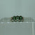 Emerald Trilogy Diamond Accent Band Ring 9ct 9k Yellow Gold - Size O 1/2