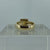 Citrine Square Cut Bezel Set Ring 14ct 14k Rose Gold  - Size O