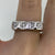 Diamond High Shoulder Unique Cluster Band Ring 18ct 18K White Gold - Size K 1/2