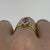 Marquise Amethyst Bezel Set Ring 9ct Yellow Gold - Size N