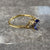 Iolite & Diamond Bypass Ring 18ct 18k Yellow Gold - Size N