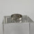 Diamond Signet Ring 9ct 9k White Gold - Size Q