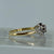 Diamond Platinum Twist Ring 18ct 18k Yellow Gold  - Size P