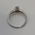 Pink Sapphire & Diamond Accent Ring 9ct 9k White Gold - Size L