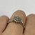 Diamond 0.25ct Daisy Flower Cluster Twist Accent Ring 9ct 9k White Gold - Size N