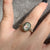 Abalone Mother of Pearl With Diamond Accents Ring 9ct 9k Yellow Gold  - Size O