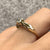 Diamond Solitaire With Accents Square Shank Ring 9ct 9k Yellow Gold - Size N