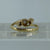 Diamond Trilogy Bypass Ring 9ct 9k Yellow Gold  - Size J