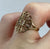 Ornate Filigree Floral Ring 9ct 9k Yellow Gold  - Size J