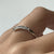 Wishbone Diamond .10ct Channel Set Ring 9ct 9k White Gold - Size L