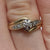 Diamond Twist Pave Set Ring 9ct 9k Yellow Gold  - Size K