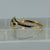 Diamond Heart Trilogy Platinum Set Bypass Ring 18ct 18k Yellow Gold  - Size M