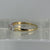 Dainty 5 Stone CZ Stacking Ring 9ct 9k Yellow Gold - Size L 1/2