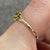 Peridot Heart Cut Solitaire Ring 9ct 9k Yellow Gold - Size N