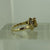 Citrine Oval Diamond Accent Ring 9ct 9k Yellow Gold  - Size N 1/2