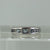 Blue Topaz & Diamond Ring 9ct 9k White Gold - Size L