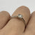 Diamond .10ct Illusion Set Solitaire Engagement Ring 9ct 9k White Gold  - Size J