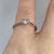 Diamond .10ct Illusion Set Solitaire Ring 9ct 9k White Gold  - Size I