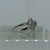 Diamond & Aquamarine Floral Cut Out Cluster Ring 9ct 9k White Gold - Size P