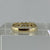 Five Stone CZ Band Ring 9ct 9k Yellow Gold - Size P