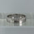 Wedding Band With Texture Detail Ring 9ct 9k White Gold - Size M