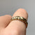 Diamond Swirling Dome Croissant Ring 9ct 9K Yellow Gold - Size P