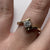 Diamond Solitaire Twist Bypass .15ct Ring 9ct 9k Yellow Gold  - Size L