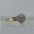 Diamond Cluster Tiered Ring 9ct 9k Yellow Gold - Size N