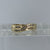 Light Champagne Diamond .25ct Crossover Ring 9ct 9k Yellow Gold  - Size O