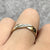 Diamond Twist Detail Band Ring 9ct 9k Yellow Gold - Size M