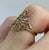 Ornate Filigree Floral Ring 9ct 9k Yellow Gold  - Size J