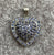 Tanzanite Encrusted Heart Pendant  Pendant 9ct 9k White Gold