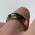 Amethyst Flush Set Band Ring 9ct 9k Yellow Gold - Size M