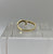 Diamond Fancy Wishbone Ring 9ct 9k Yellow Gold - Size O