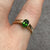 Tsavorite Green Garnet Solitaire Ring 9ct 9k Yellow Gold - Size N