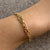 Fancy Twist Curb Link Chain Bracelet 9ct 9k Yellow Gold - 7.5" Inches