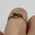 Diamond Trilogy Bypass Ring 9ct 9k Yellow Gold - Size I 1/2