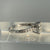 Diamond .33ct Square Cluster Engagement Ring 9ct 9k White Gold - Size O