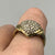 Diamond Heart Cluster Ring 9ct 9k Yellow Gold - Size O